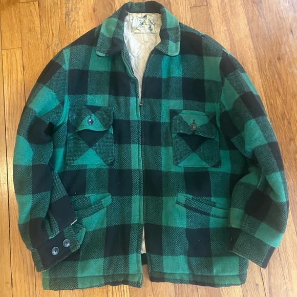 blue bell Other - VTG ‘70s Wool Green and Black Plaid Blue Bell Mackinaw Jacket (Large)